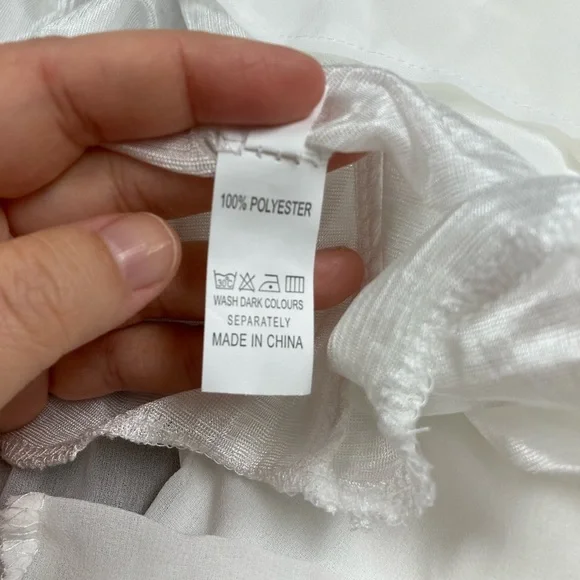 3X 4X White Maxi Dress coverup with lace Straps lace neckline NWOT cruise wear - Picture 4 of 7